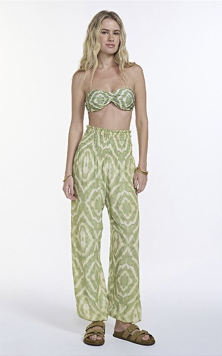 Calça India Tie Dye Verde