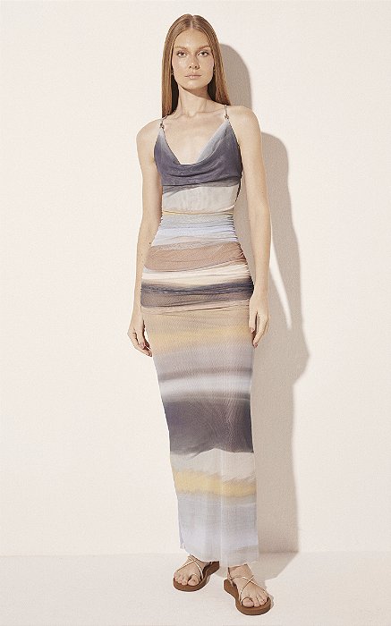 Vestido Longo Barcos Degradê