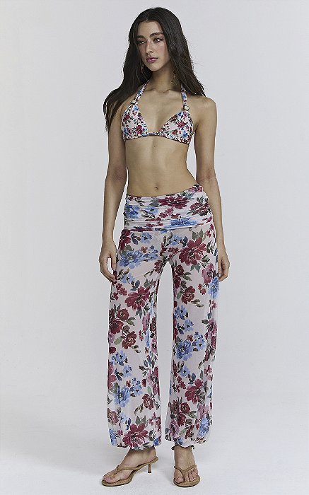 Calça Marise Floral Off