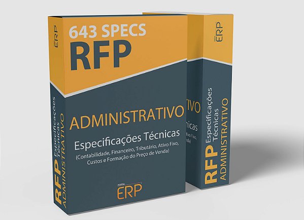 RFP Administrativo | Especificações técnicas Módulos Administrativos | 643 specs