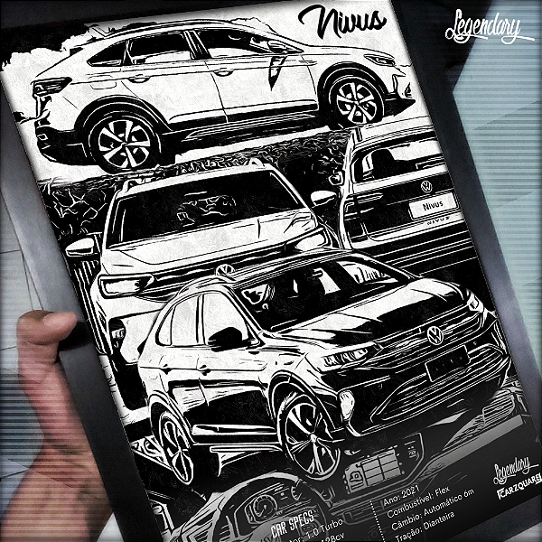 Quadro Poster Volkswagen Nivus 2021 - Carzquare