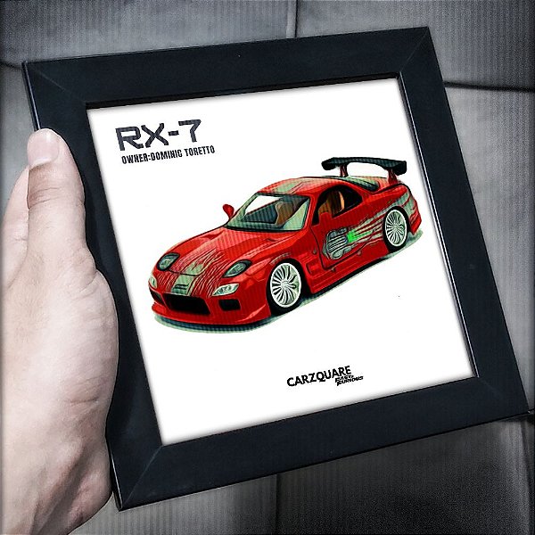 Quadrinho (15x15cm) RX-7 Dominic Toretto - Coleção: Fast&Furious