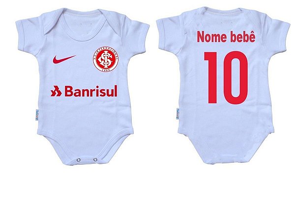 Body Infantil Bebê Inter Internacional Personalizado com Nome e Número -  Art Prima Personalizações