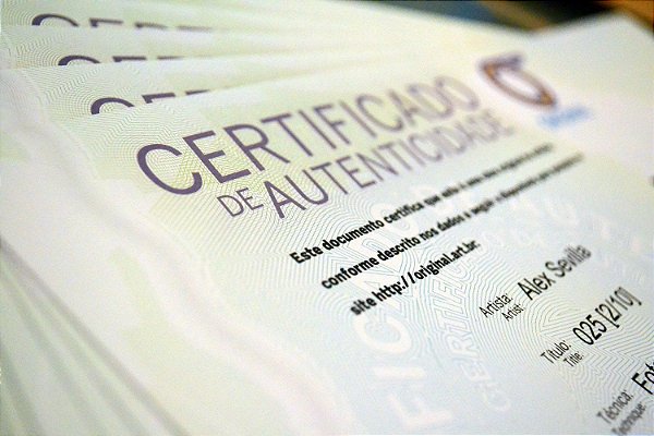 20 Certificados de Autenticidade de Obras de Arte