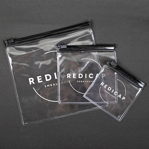 Embalagens Zip Zap Transparentes com Serigrafia (caixa 500 unidades)
