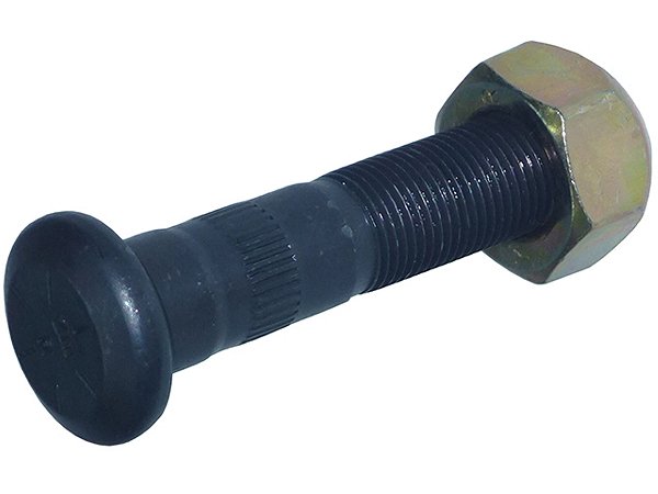 KIT Parafuso Roda Tras.Dir.C/Porca Ford F4000 75/... CABECA REDONDA (BD2Y1118)