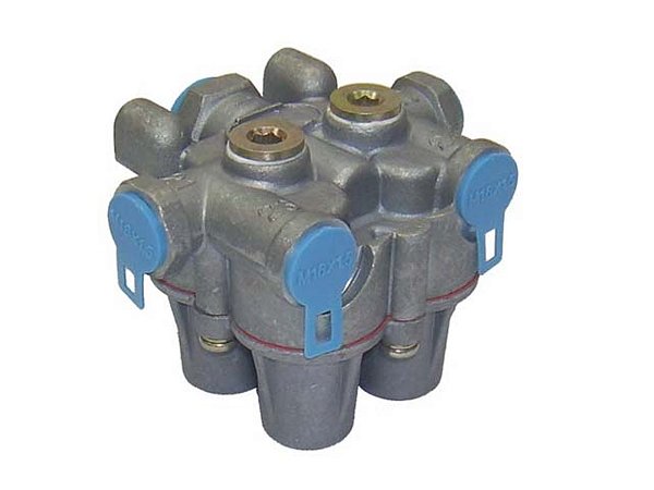 Valvula Protecao 4 Circuitos Knorr Mercedes 1418/1618/1620/1720/2318 (0024310106)