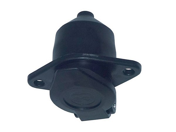 Tomada 7 Polos Femea C/ Tampinha(Br3137/3 Mercedes TODOS 24V-SERVE CARRETAS E REBOQUES (3845457026)