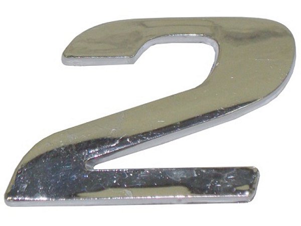 Emblema Numero 2 Cromado Mercedes AXOR/ATEGO (9438171314)