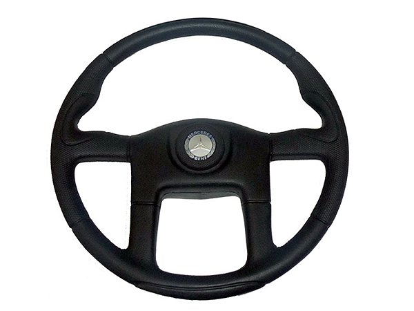 Volante Esport.Preto C/ Botao C/ Chav.Estr Mercedes 1113/1513/2013/1218/1618/20/710/1935/194 (3454607003)
