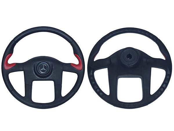Volante Esp.Vermelho C/ Botao445MM C/ Chav Mercedes 1113/1513/2013-TODOS ATE 89/608 (3454607003)