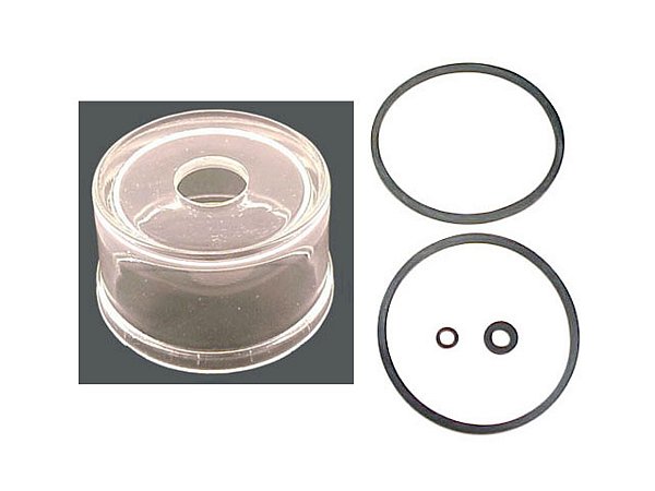 Copo Separador Agua Copo Vidro C/ Borrach Mercedes HPN1620/1621 (0004700279)