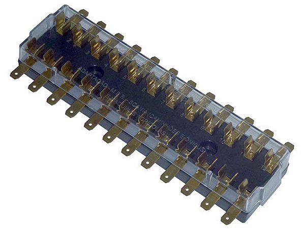 Caixa Fusiveis(12 Fuziveis) Mercedes AGL/HPN 1420/1113/1313/1513/2013/1519/19 (3455457201)