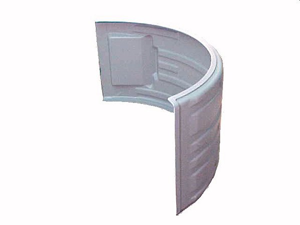 Paralama Tracao Plastico(S/ Furo)Cinza Para Sca 112/113 (1678122)