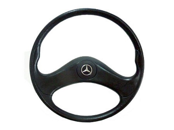 Volante Direcao Preto So C/ Estria/Emblem Mercedes 1618/1620/2325/1218 PRETO (D/E-470MM) (6954647001)