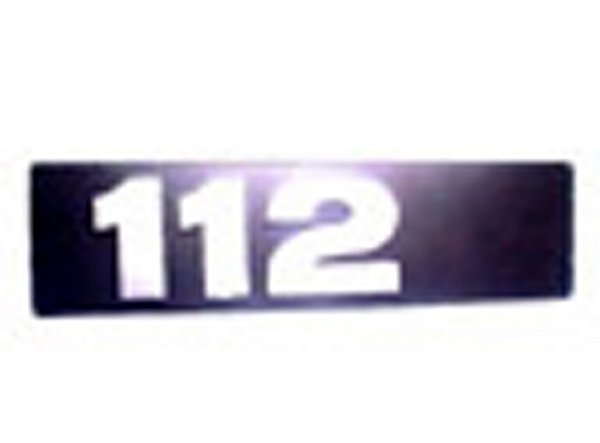 Emblema 112 Moderno Cabine Sem H Para Sca 112 DE1987 A 1992 (306498)