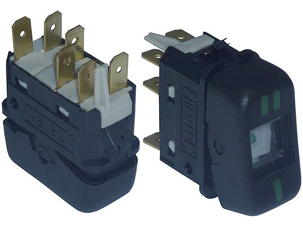 Interruptor 24 VoltS/ 8AmpereS/ Preto/Vent Mercedes HPN1635 (3865457414)