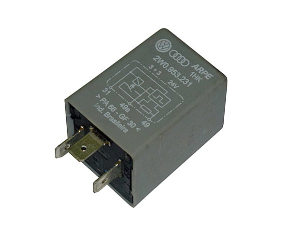 ReLE Pisca 24V 3Term.500W Fixação Cantoneira Ford CAMINHOES E ONIBUS (85HB13350AA)