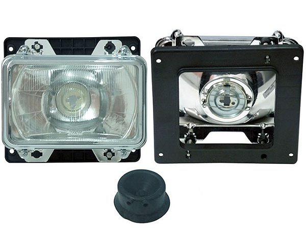 Farol Alto Com Aro LD ou LE Mercedes MBB CARA PRETA (3318209161)