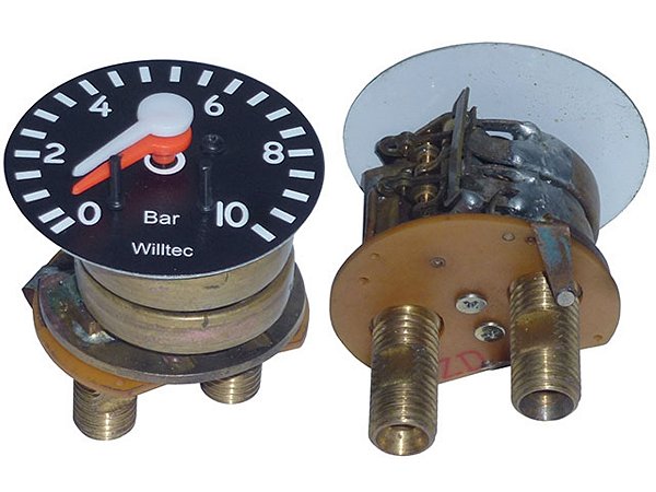 Manometro Duplo 0-10 Bar Mercedes W89.006/W89.007/L1313/1513/2013/L1519... (0015422008)