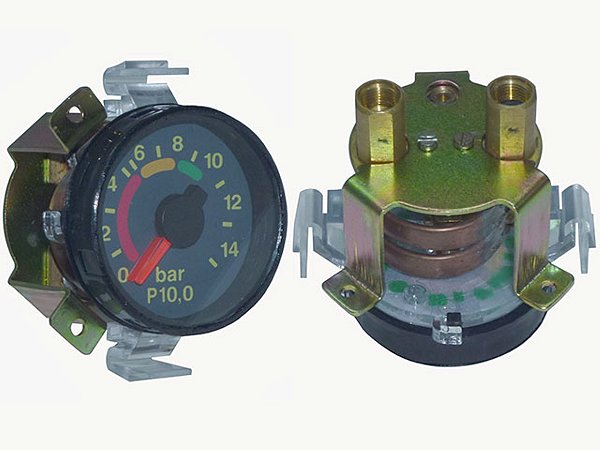 Manometro Duplo (Rosca Interna)10,0 Bar Mercedes 1620/1718/1720/2423/LS1938/L1620/L1218R (0015426908)