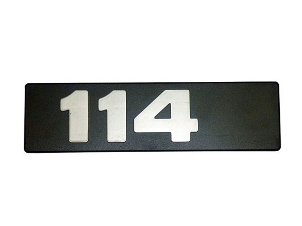 Emblema Frontal 114 Sem Letra G Para Sca SERIE 4 ATE 2003 (1390309)