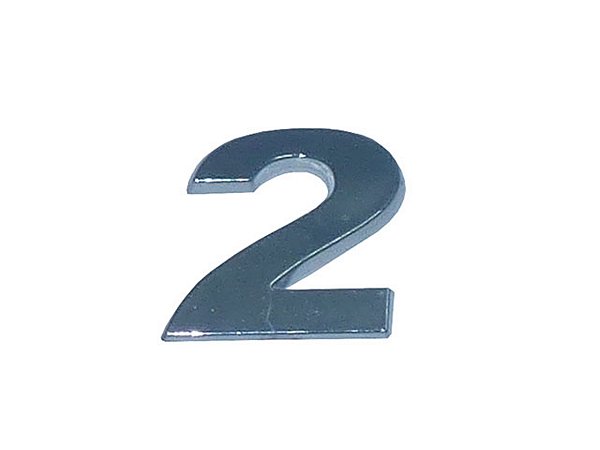 Emblema Numero 2 VW Injetado E Cromado Volks CONSTELLATION EURO V (511764)