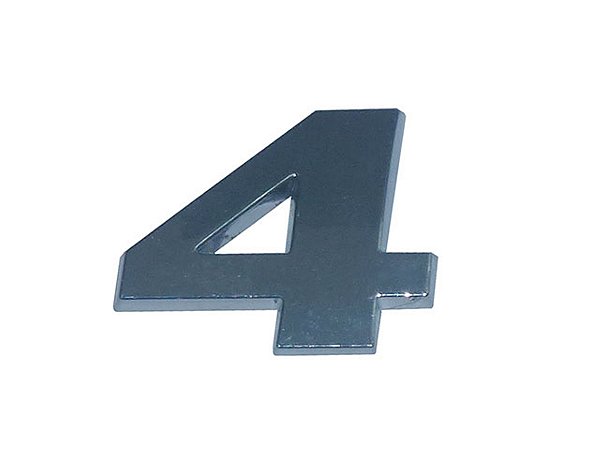 Emblema Numero 4 VW Injetado E Cromado Volks CONSTELLATION EURO V (511775)