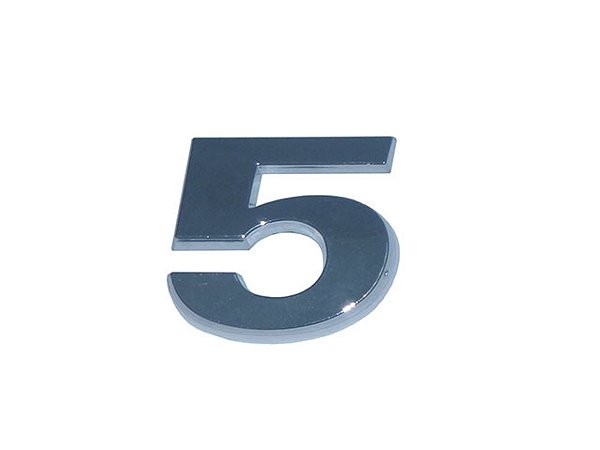 Emblema Numero 5 VW Injetado E Cromado Volks CONSTELLATION EURO V (511783)