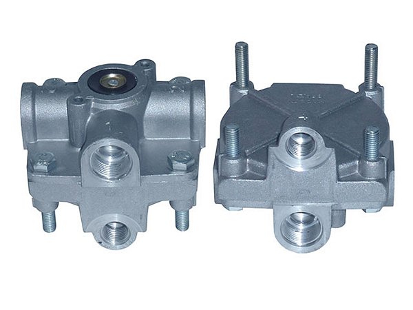 Valvula ReLE Mod.Wabco 3 Furos 16MM /1Furo 2 Para Sca VOLVO/SCANIA/IVECO/RENAULT (4691977)