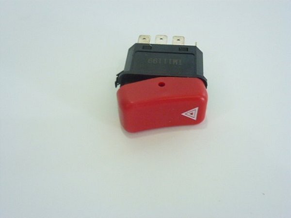 Interruptor Luz Advertencia 12V(Vermelha) CAM.E ONIBUS TODOS (600701132204)