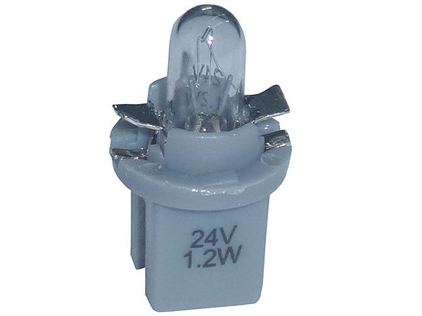 KIT Lampada Luz Interna Pb Cinza 24V 1,2W B8 LINHA PESADA (51100)