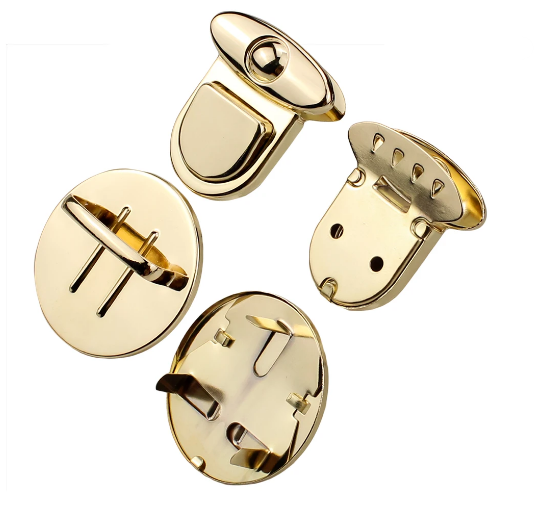 Fecho de metal para bolsa TIC TAC - 30mm - Pacote com 2 unidades (2 jogos)