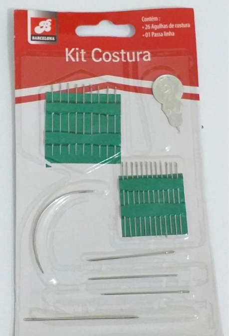 Kit de Agulhas para costura - 26 Agulhas + 1 Passa linha
