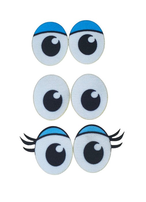 Olho Termocolante - Smurfs - 22x17,5mm  -Venda do par do modelo escolhido