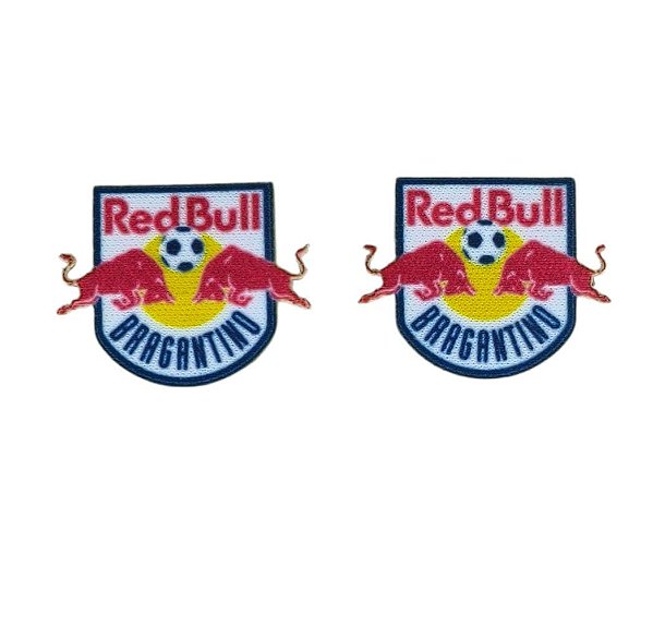 Emblema Termocolante Red Bull Bragantino - Tamanho 21x26 mm - (Venda por par)