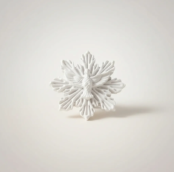 Aplicação Espírito Santo em resina branca - 3cm - venda por unidade