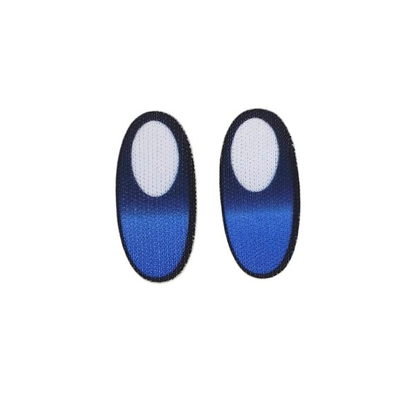 Olho Termocolante Oval Azul - 25x12mm - Venda do par