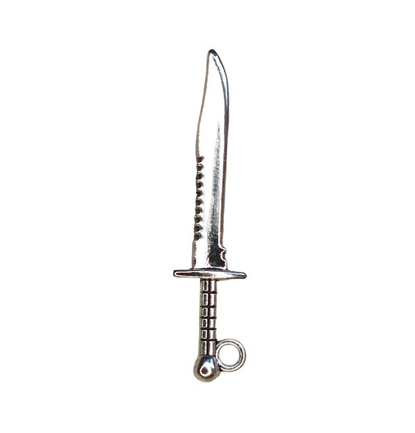 Pingente Miniatura Faca em Metal - 4,2cm - Venda por Unidade