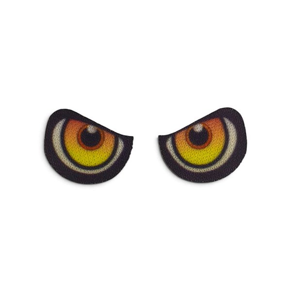 Olho termocolante - 15x13mm - Ideal para Palhaço de Terror - venda por PAR