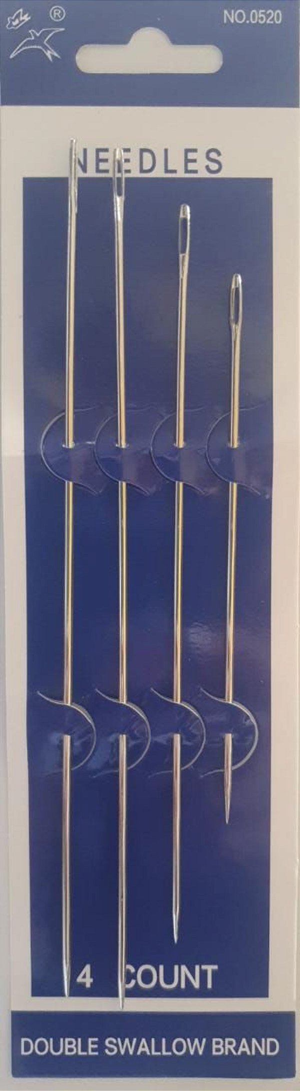 Agulhas para Costura Frivolite - Longa com ponta   - *Kit com 4 agulhas - (2 agulhas 175mm, 1 agolha 150mm e 1 agulha 110mm)*