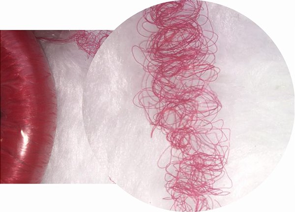 Cabelo de Nylon Ondulado tipo Kanekalon (Maço com aproximadamente  de 200 a 250 Gramas) - cor Vermelho