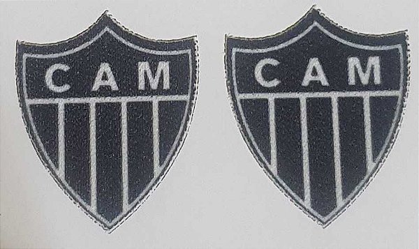 Emblema Termocolante Atlético Mineiro - Tamanho 21 X 25 mm - (Venda por par)