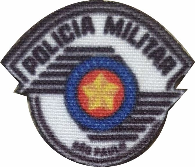 Emblema Termocolante Polícia Militar - Tamanho 23 mm - (Venda por par)
