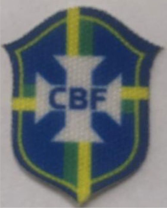 Emblema Termocolante CBF - Tamanho 22 x 19 mm - (Venda por par)