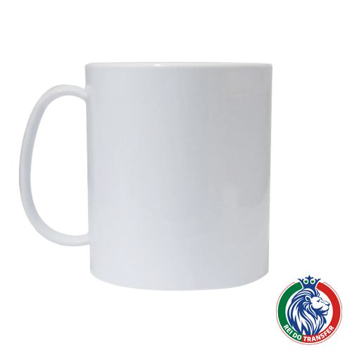 Caneca de Polímero Alça Curva 325ml Branca