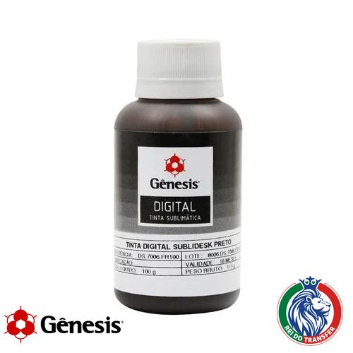 Tinta Sublimatica Gênesis 100ml Preta