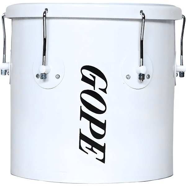 Repique de Mão Gope 11"30cm Branco Cristal Alumínio