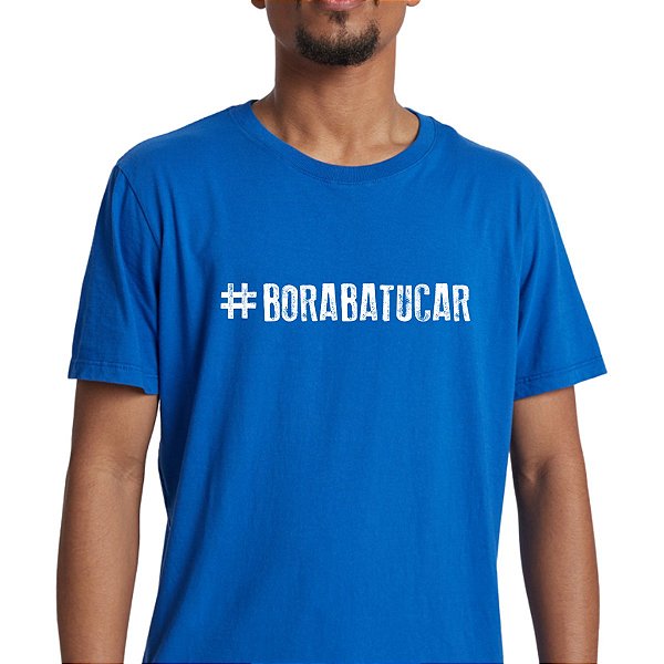 Camiseta #BoraBatucar Azul Bossa