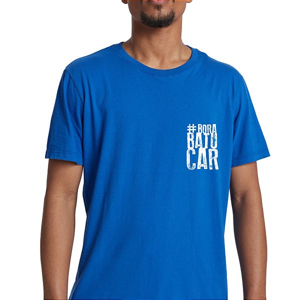 Camiseta #BoraBatucar Azul Partido
